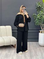 ست مانتو و شلوار پایین بند دار کد 4528 - تصویر 22