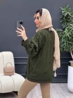 مانتو لینن پشت دکمه کد 4349 - تصویر 13