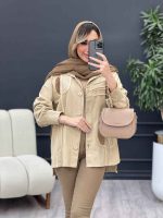 مانتو کتان تکه دوزی کد 4565 - تصویر 4