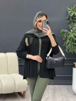 مانتو کتان تکه دوزی کد 4565 - تصویر 5