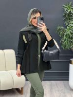 مانتو کتان تکه دوزی کد 4565 - تصویر 8