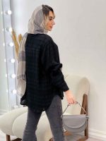 مانتو دوخت دار تک جیب کد 4609 - تصویر 6