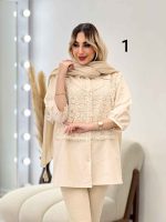 شومیز ترکیبی بهار کد 4581 - تصویر 14