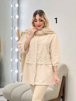 شومیز ترکیبی بهار کد 4581 - تصویر 6