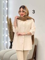 شومیز ترکیبی بهار کد 4581 - تصویر 11