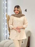 شومیز ترکیبی بهار کد 4581 - تصویر 5