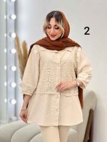 شومیز ترکیبی بهار کد 4581 - تصویر 8