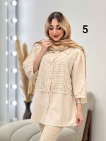 شومیز ترکیبی بهار کد 4581 - تصویر 12