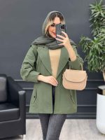 مانتو لینن سر شانه ژیله کد 4663 - تصویر 6