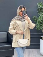 مانتو لینن سر شانه ژیله کد 4663 - تصویر 7