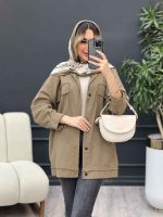 مانتو لینن پشت دکمه کد 4349 - تصویر 17