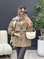 مانتو ژیله دار آستین گت کد 4665 - تصویر 16