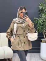 مانتو ژیله دار آستین گت کد 4665 - تصویر 6