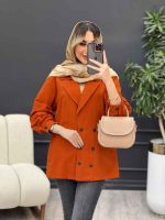 مانتو لینن شش دکمه کد 4664 - تصویر 3