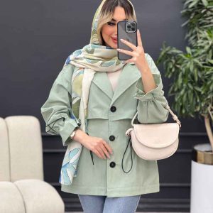 مانتو ژیله دار آستین گت کد 4665