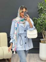 مانتو ژیله دار آستین گت کد 4665 - تصویر 9
