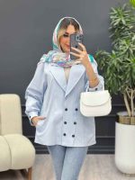 مانتو لینن شش دکمه کد 4664 - تصویر 6