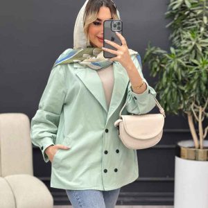 مانتو لینن شش دکمه کد 4664
