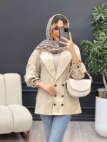 مانتو لینن شش دکمه کد 4664 - تصویر 18
