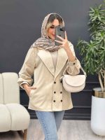 مانتو لینن شش دکمه کد 4664 - تصویر 2