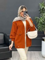 مانتو لینن دو جیب نما پایین پاگن کد 4661 - تصویر 14