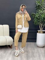 ست سه تکه دو جیب پاکتی کد 4660 - تصویر 2