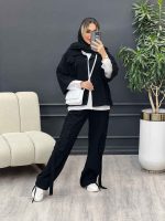ست مانتو و شلوار کارگو جیب سگک کد 4592 - تصویر 7