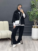 ست مانتو و شلوار کارگو جیب سگک کد 4592 - تصویر 25