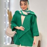 مانتو دو جیب نما پایین هلال کد 4385