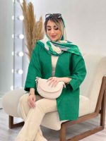 مانتو دو جیب نما پایین هلال کد 4385 - تصویر 16