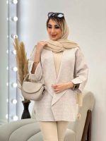 مانتو دو جیب نما پایین هلال کد 4385 - تصویر 11