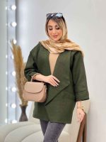 مانتو دو جیب نما پایین هلال کد 4385 - تصویر 9