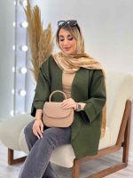 مانتو دو جیب نما پایین هلال کد 4385 - تصویر 18