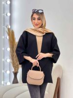 مانتو دو جیب نما پایین هلال کد 4385 - تصویر 3