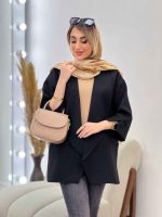 مانتو دو جیب نما پایین هلال کد 4385 - تصویر 14