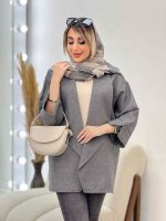 مانتو دو جیب نما پایین هلال کد 4385 - تصویر 13