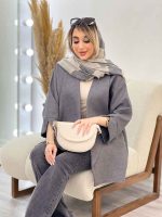 مانتو دو جیب نما پایین هلال کد 4385 - تصویر 6