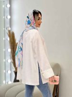 مانتو جلو باز آستین دو دکمه کد 4563 - تصویر 10