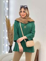 مانتو جلو بسته تک جیب کد 4547 - تصویر 19