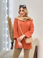 مانتو جلو بسته تک جیب کد 4547 - تصویر 18