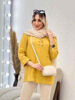 مانتو جلو بسته تک جیب کد 4547 - تصویر 8