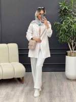 ست مانتو و شلوار کراش کد 4615 - تصویر 5