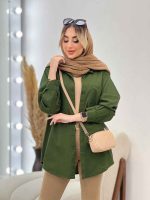 مانتو کتان رنگی دو جیب کد 4333 - تصویر 44