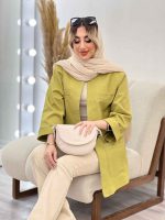 مانتو چهار جیب مغزی دوزی کد 4423 - تصویر 17