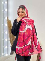 شال طرح برگ دو رنگ کد 4460 - تصویر 5