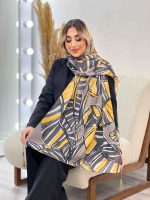 شال طرح برگ دو رنگ کد 4460 - تصویر 20