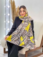 شال طرح برگ دو رنگ کد 4460 - تصویر 18