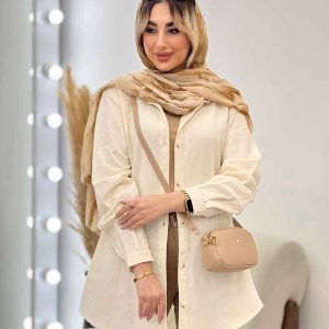 شومیز طرحدار لینن نچرال کد 4606