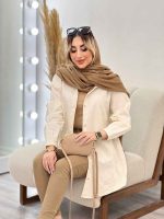 شومیز طرحدار لینن نچرال کد 4606 - تصویر 15