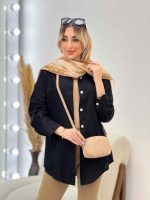 شومیز یقه سنگ دوزی کد 4355 - تصویر 4